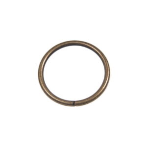 Kółko metalowe 40/4 mm stare złoto drut