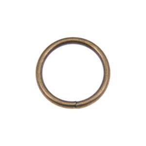 Kółko metalowe 40/5 mm stare złoto drut
