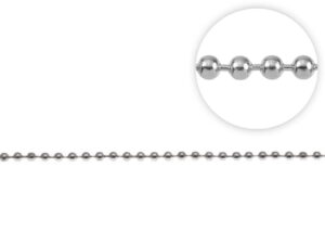 Łańcuszek metalowy kulkowy 2,5 mm nikiel