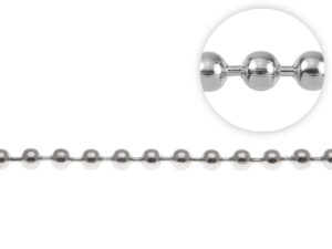 Łańcuszek metalowy kulkowy 4 mm nikiel