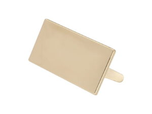 Plaketten 43/23mm Licht Gold