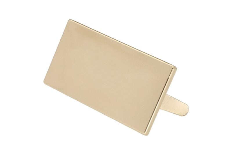 Plaketten 43/23mm Licht Gold
