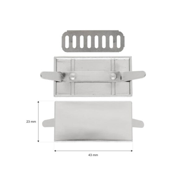 Plaketten 43/23mm- Silber