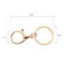 Zawieszka (brelok) metalowa do torebki 325-102 jasne złoto