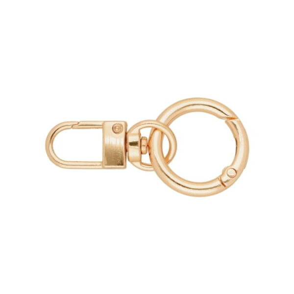 Zawieszka (brelok) metalowa do torebki 411-372 jasne złoto