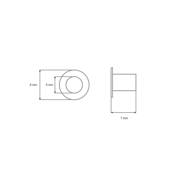 BINDERÖSEN&nbsp 5 MM 1000 ST.
