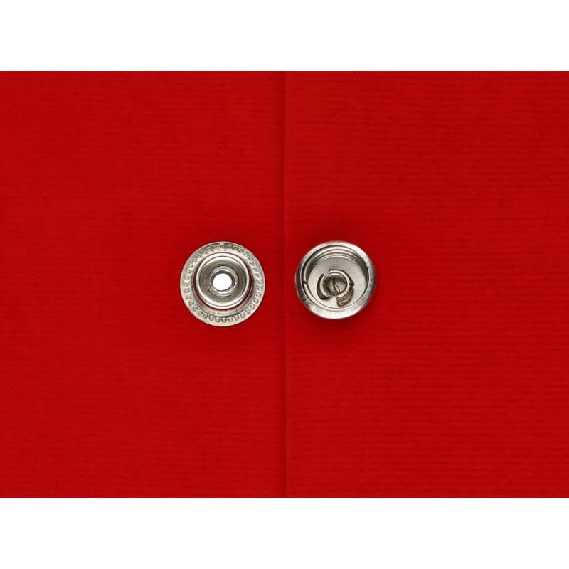 Druckknopf aus Metall 12.5mm - Silber