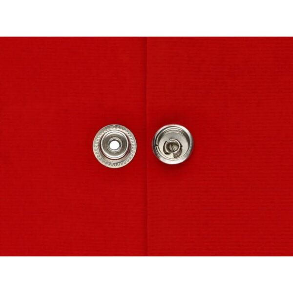 Druckknopf aus metall 12,5mm - Silber