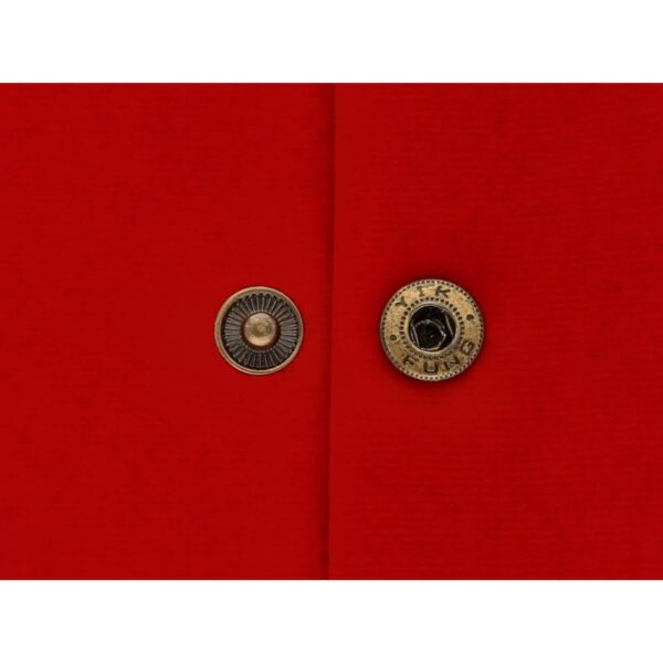 Druckknopf aus Metall Alfa 12,5mm - Altgold