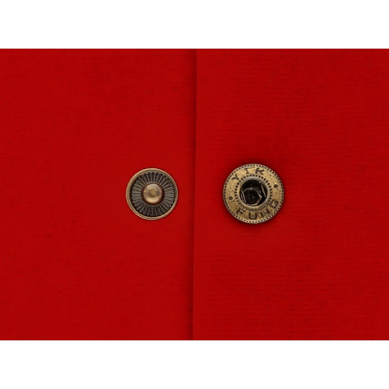 Druckknopf aus Metall Alfa 12,5mm - Altgold