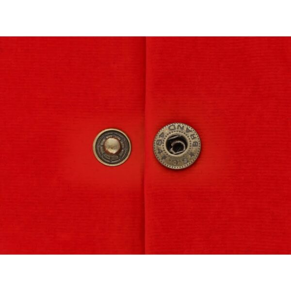 Druckknopf aus Metall Alfa 15mm - Altgold