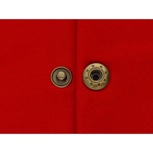 Druckknopf aus Metall Alfa 17mm - Altgold