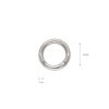 Offene Metallringe (Schekel) 20/4mm - Silber Draht