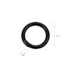 Offene Metallringe (Schekel) 32/6 mm - Matt Schwarz