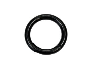 Offene Metallringe (Schekel) 32/6 mm - Matt Schwarz
