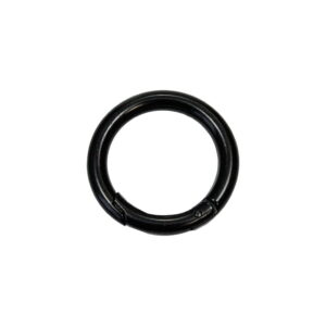Offene Metallringe (Schekel) 32/6 mm - Matt Schwarz