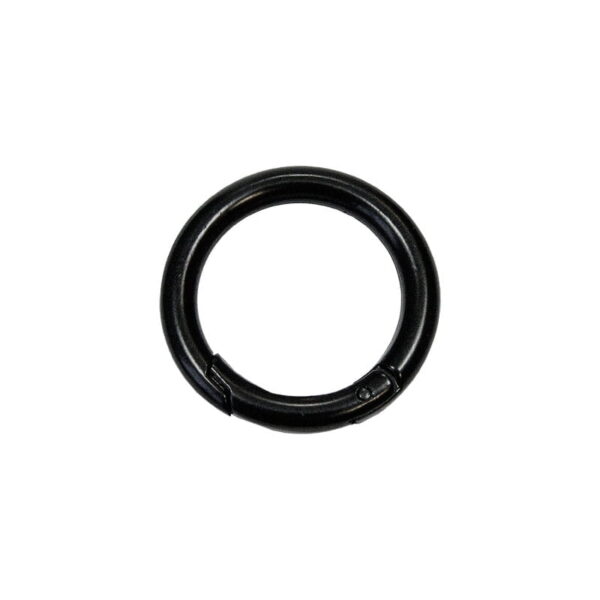 Offene Metallringe (Schekel) 32/6 mm - Matt Schwarz