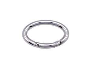 Offene Metallringe (Schekel) 38/20/5,5mm - Silber Draht