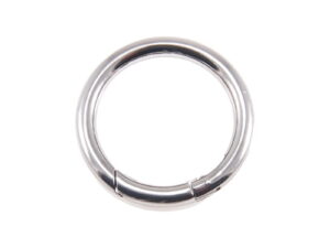 Offene Metallringe (Schekel) 40/6mm - Silber Draht