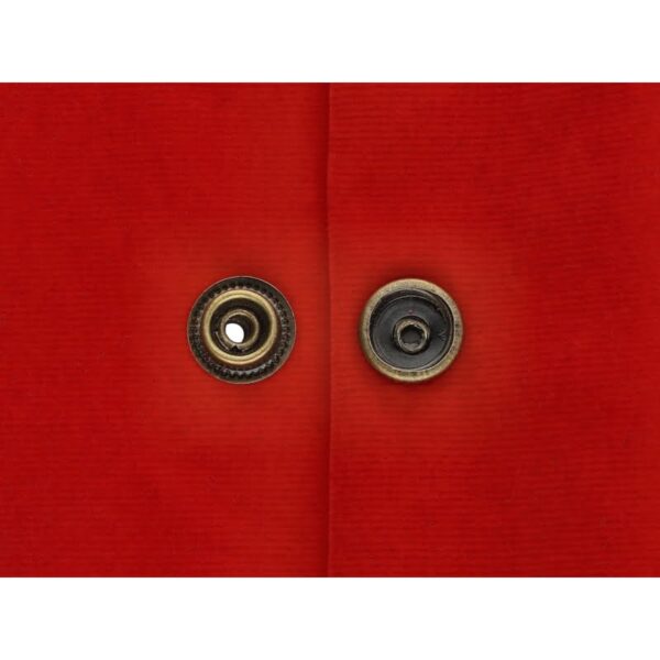 Druckknopf aus Metall 17mm Altgold