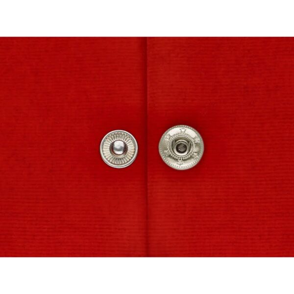 Rostfrei Druckknopf aus Metall Alfa 12.5mm - Silber