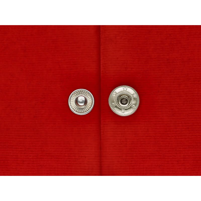 Rostfrei Druckknopf aus Metall Alfa 12.5mm - Silber