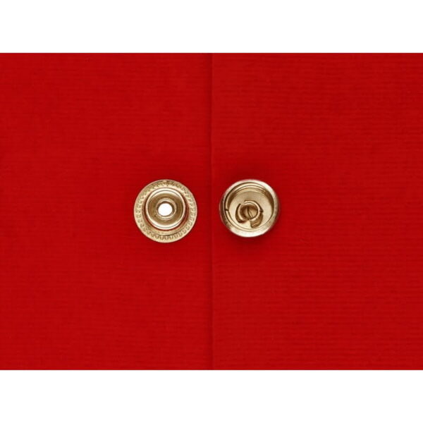 Rostfrei Druckknopf aus Metall 15mm - Licht Gold