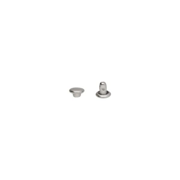 Niete Zweiseitig Lux 5/2/5 mm Silber - 1000 Stück